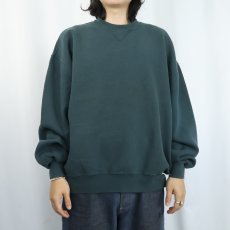 画像2: 90's RUSSELL ATHLETIC USA製 前V 無地スウェット XL (2)