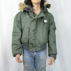 画像2: 70's U.S.AIR FORCE N-2B フライトジャケット MEDIUM (2)