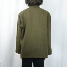 画像3: リネンチャイナシャツ M (3)