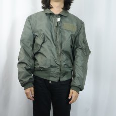 画像2: 80's U.S.AIR FORCE CWU-36/P "TYPE B" フライトジャケット LARGE (2)