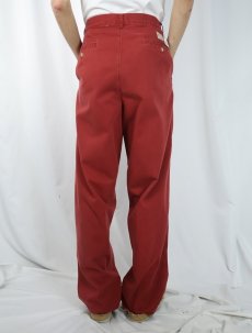 画像3: 90's POLO Ralph Lauren USA製 "POLO CHINO" 2タック コットンチノトラウザーズ W31 (3)