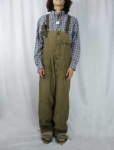 画像2: 40's U.S.NAVY N-1 13スター デッキパンツ SMALL (2)