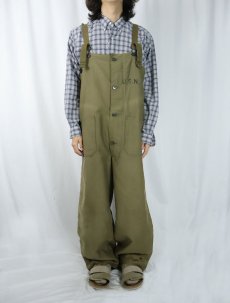 画像2: 40's U.S.NAVY N-1 13スター デッキパンツ SMALL (2)