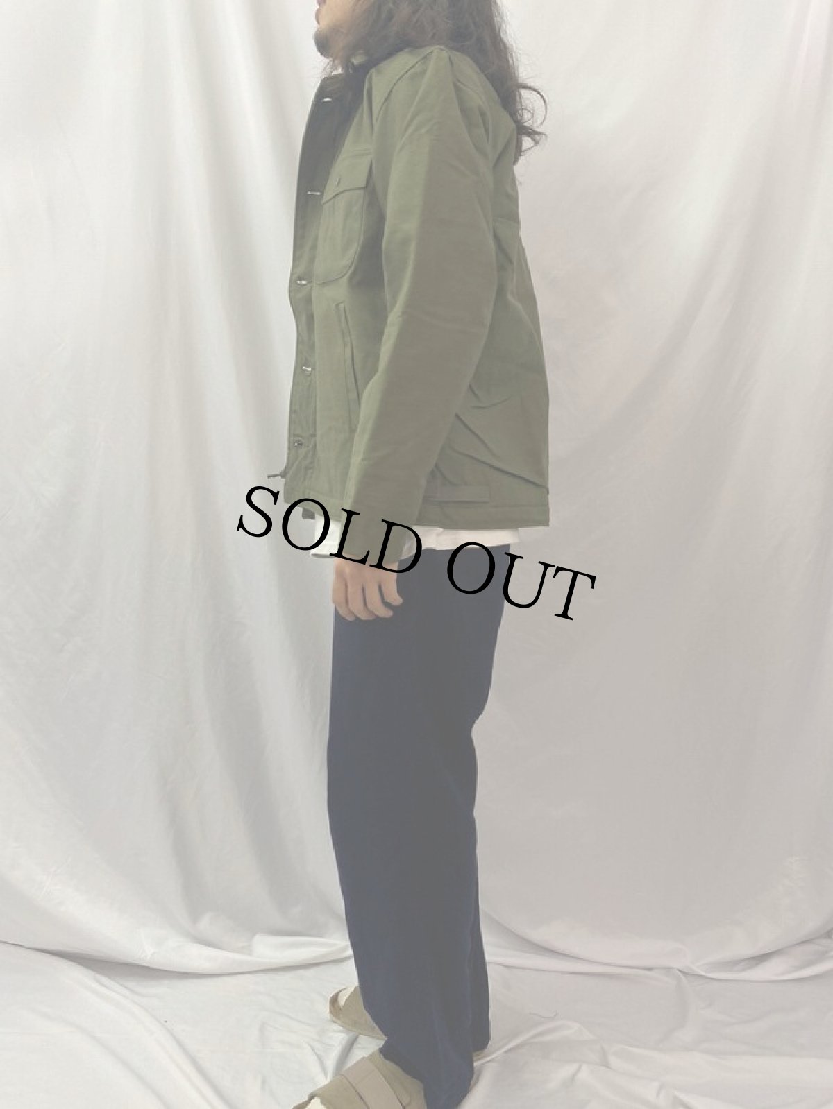 画像3: 80's U.S.NAVY A-2 デッキジャケット DEADSTOCK MEDIUM (3)