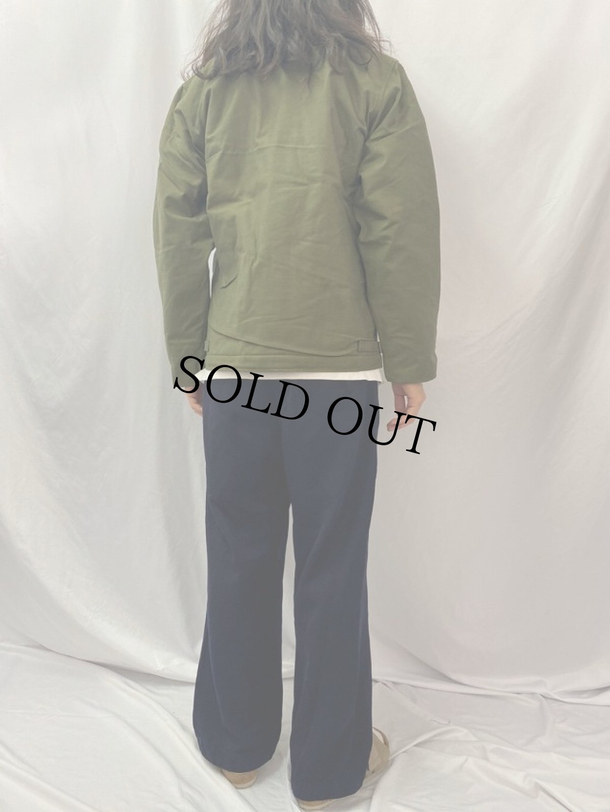 画像4: 80's U.S.NAVY A-2 デッキジャケット DEADSTOCK MEDIUM (4)