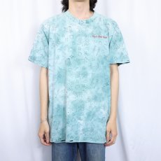 画像2: 90's "Scc Diet Tech" 野菜柄 マルチプリントタイダイTシャツ XL (2)