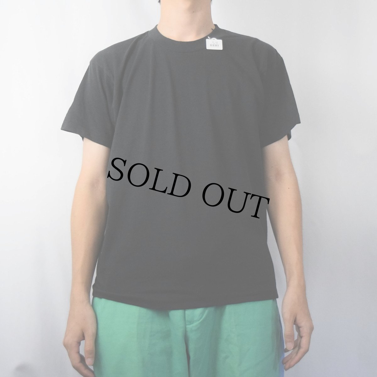 画像2: 80's SCREEN STARS USA製 無地Tシャツ BLACK L (2)