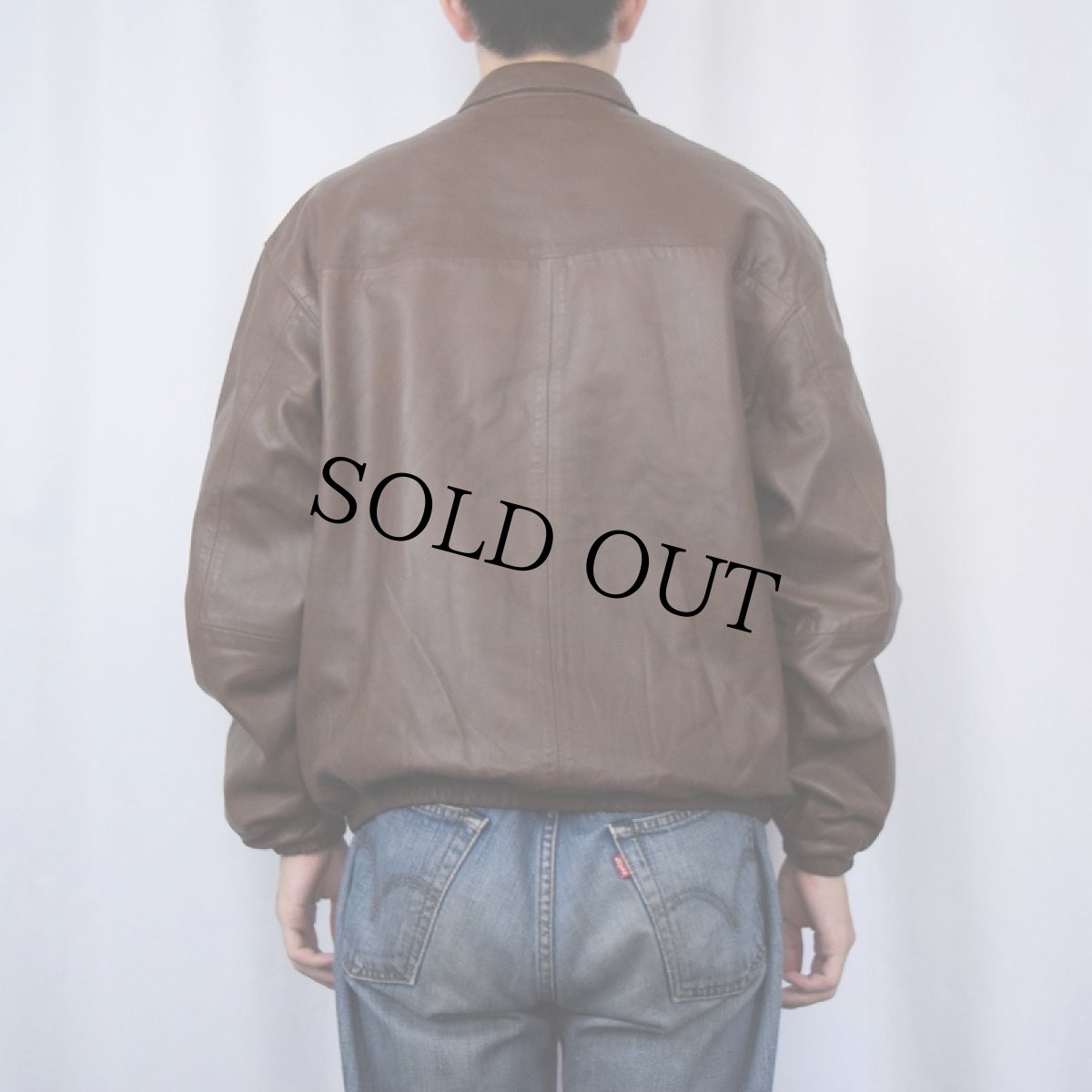 画像3: POLO Ralph Lauren レザージャケット BROWN M (3)