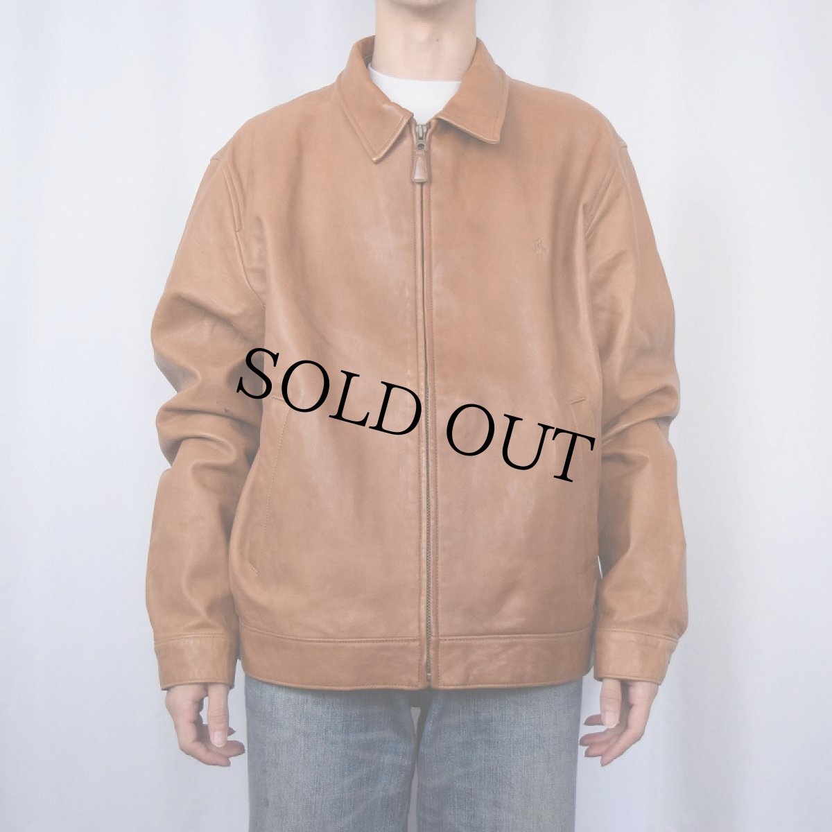 画像2: POLO Ralph Lauren レザージャケット XL (2)