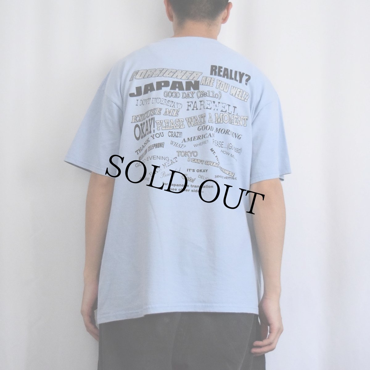 画像4: "My Japanese T-shirt sictionary 私の日本語 Tシャツ辞典" ラメプリントTシャツ XL (4)