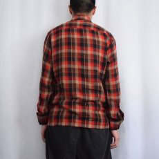 画像3: 60's KENTFIELD チェック柄 レーヨンシャツ S (3)