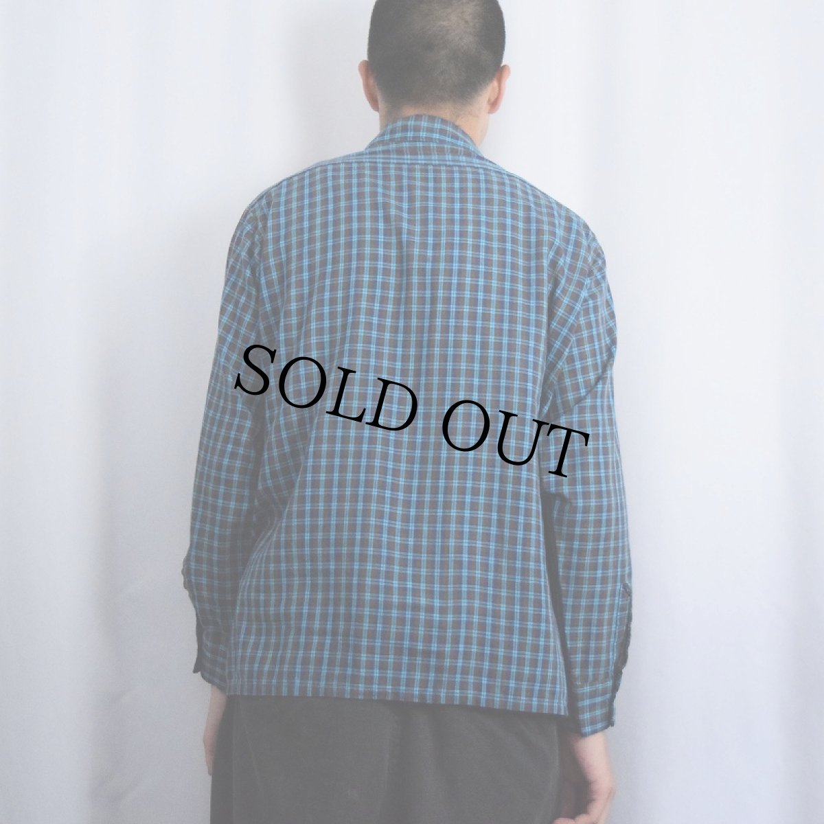 画像3: 60〜70's Rex チェック柄シャツ L (3)