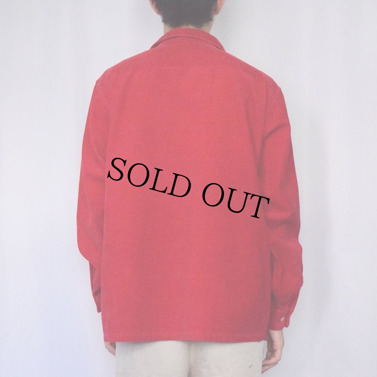 画像3: 60's Pennleigh オープンカラーコーデュロイシャツ L (3)