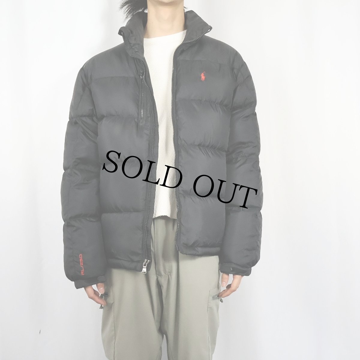 画像2: 【お客様専用ページ】POLO Ralph Lauren "RL/250" ロゴ刺繍 ダウンジャケット BLACK L (2)