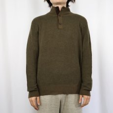 画像2: POLO Ralph Lauren ミックスカラー ハイネック メリノウールニットセーター S (2)