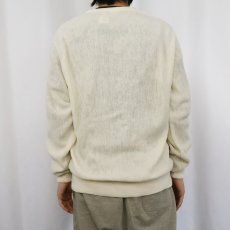 画像3: 80〜90's L.L.Bean アクリルニットカーディガン L (3)