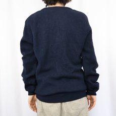 画像3: 70's PENDLETON USA製 ウールニットカーディガン NAVY M (3)