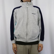 画像2: 80's adidas 切り替えデザイン スウェットジップジャケット (2)