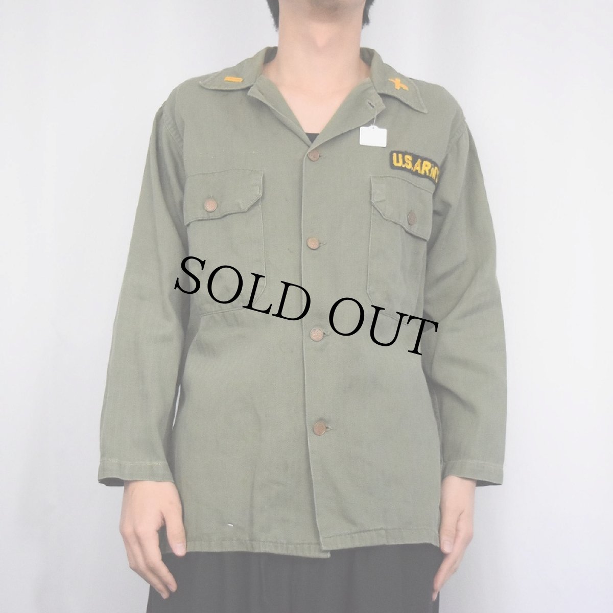 画像2: 50's U.S.ARMY HBT ユーティリティシャツ (2)
