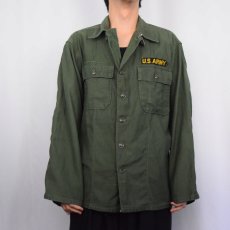 画像2: 60's U.S.ARMY ユーティリティシャツ 1st後期 MEDIUM (2)