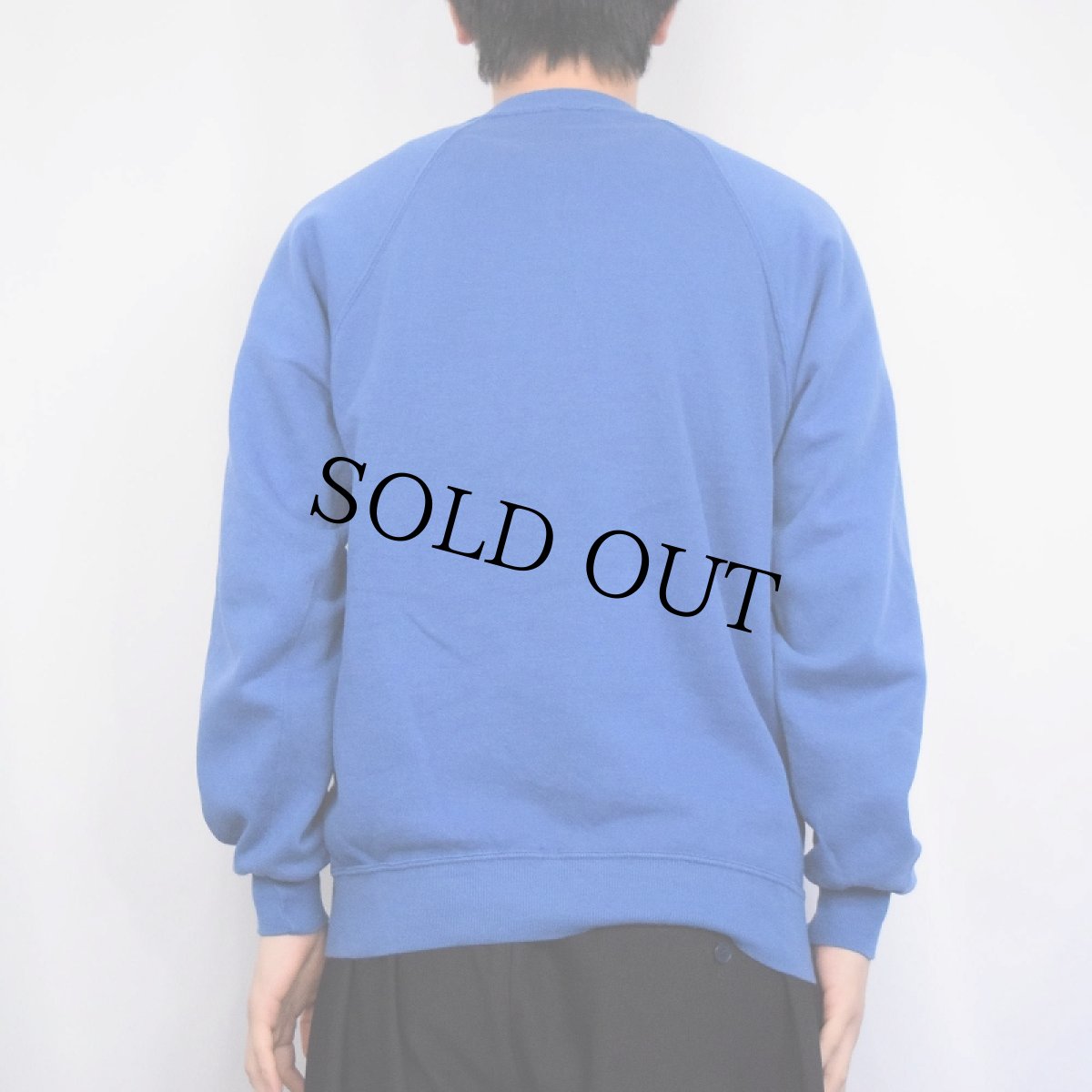 画像3: 90's JERZEES USA製 無地ラグランスウェット L (3)