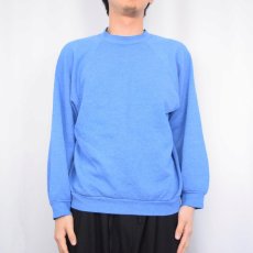 画像2: 90's FRUIT OF THE LOOM USA製 無地ラグランスウェット L (2)