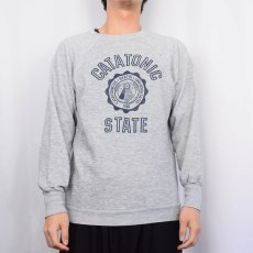 画像2: 80's USA製 "CATATONIC STATE" プリントラグランスウェット XL (2)