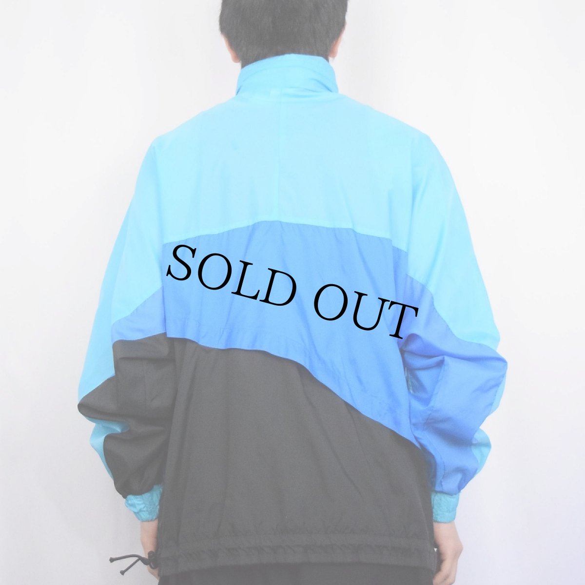 画像3: 90's NIKE 銀タグ 切り替えデザイン ナイロンジャケット L (3)