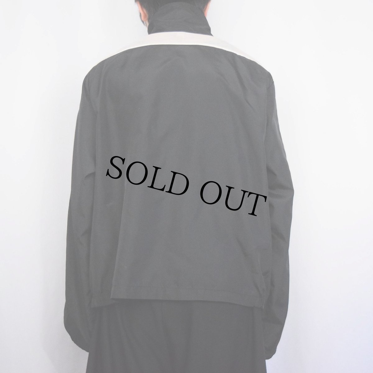 画像3: 80's NIKE 紺タグ ハーフジップ ナイロンジャケット BLACK L (3)