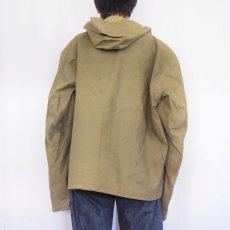 画像3: 40's U.S.NAVY デッキレインパーカー ステンシル入り LARGE (3)