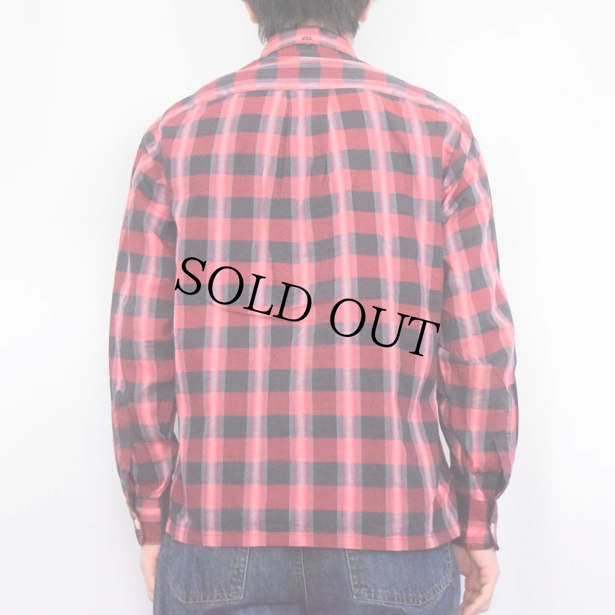 画像3: 60's Custom Tailored チェック柄 ボタンダウンシャツ M (3)