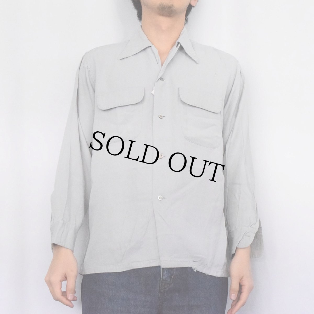 画像2: 50's ARROW USA製 オープンカラーレーヨンシャツ (2)