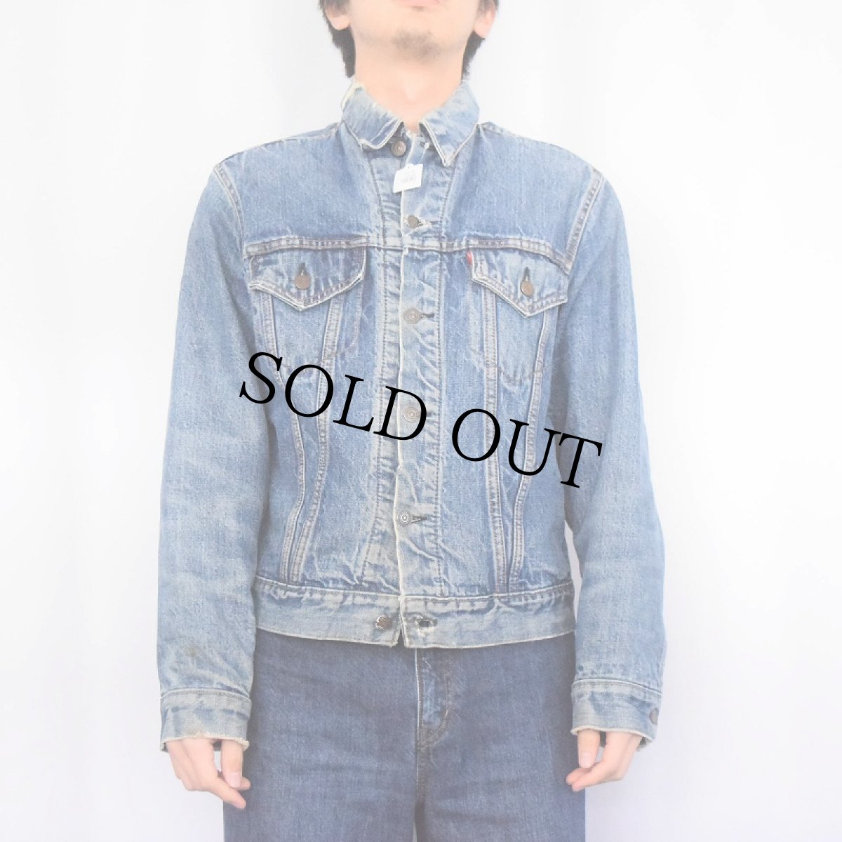 画像2: 【SALE】 60〜70's LEVI'S 70505 BIGE ブランケットライナー デニムジャケット (2)