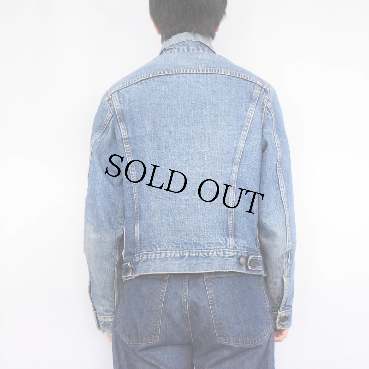 画像3: 【SALE】 60〜70's LEVI'S 70505 BIGE ブランケットライナー デニムジャケット (3)