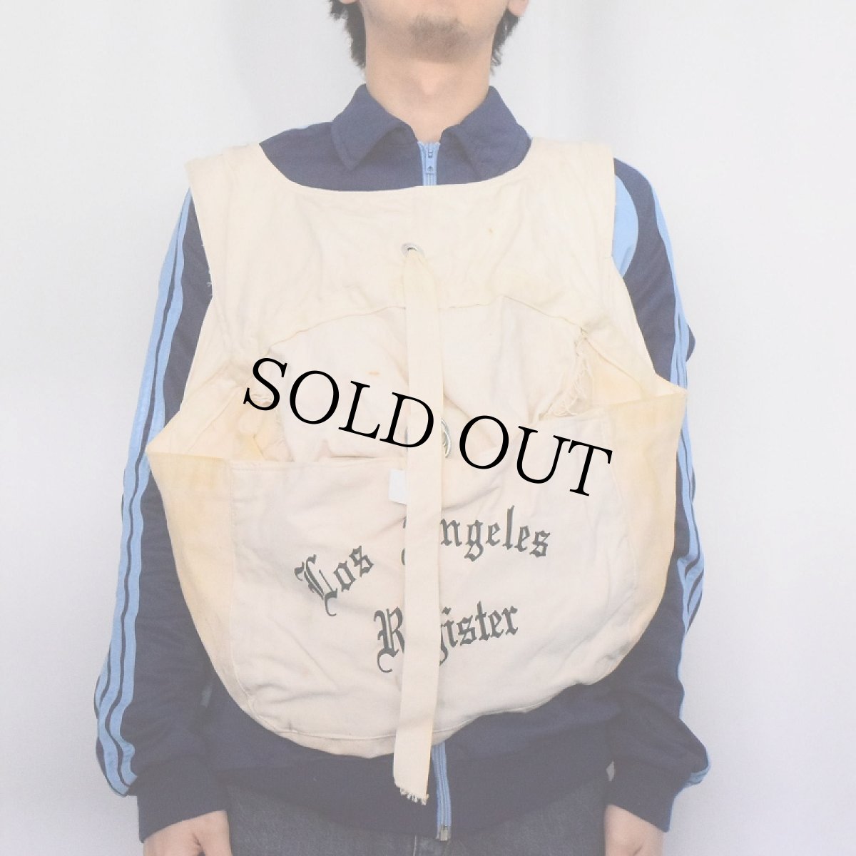 画像3: 【SALE】 VINTAGE "Los Angeles Register" ニュースペーパーバッグベスト (3)