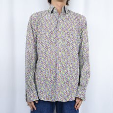 画像3: POLO Ralph Lauren "REGENT CUSTOM FIT" ポニー無し 花柄 コットンシャツ SIZE15 1/2 (3)