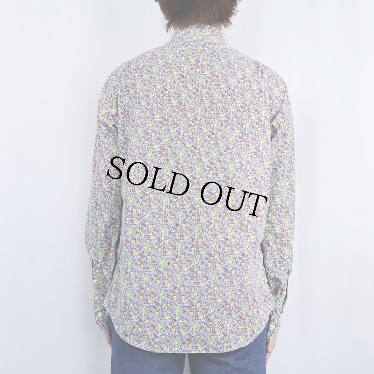 画像4: POLO Ralph Lauren "REGENT CUSTOM FIT" ポニー無し 花柄 コットンシャツ SIZE15 1/2 (4)