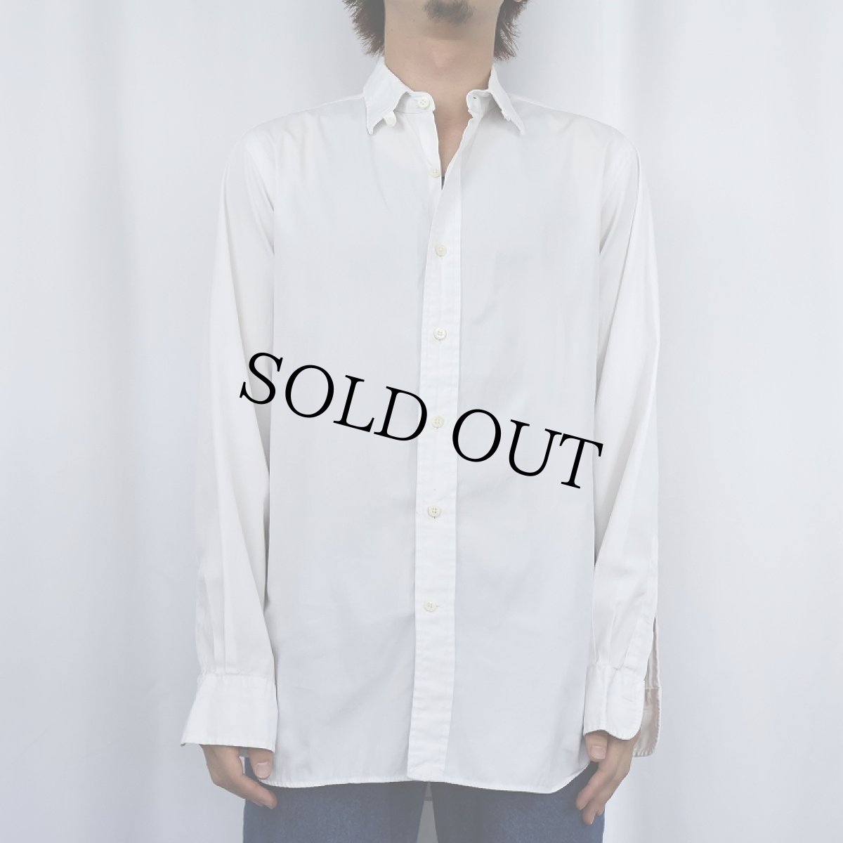 画像2: POLO Ralph Lauren "DAUGLAS CUSTOM FIT" タブカラー コットンドレスシャツ SIZE15 1/2 (2)