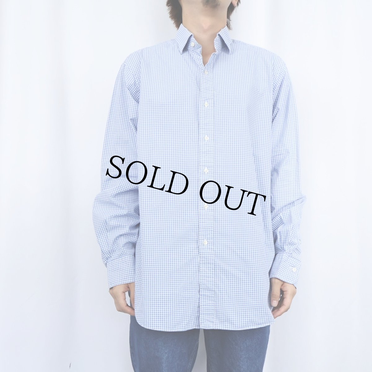画像3: POLO Ralph Lauren "REGENT CLASSIC FIT" ポニー無し ギンガムチェック柄 コットンシャツ SIZE16 1/2 (3)