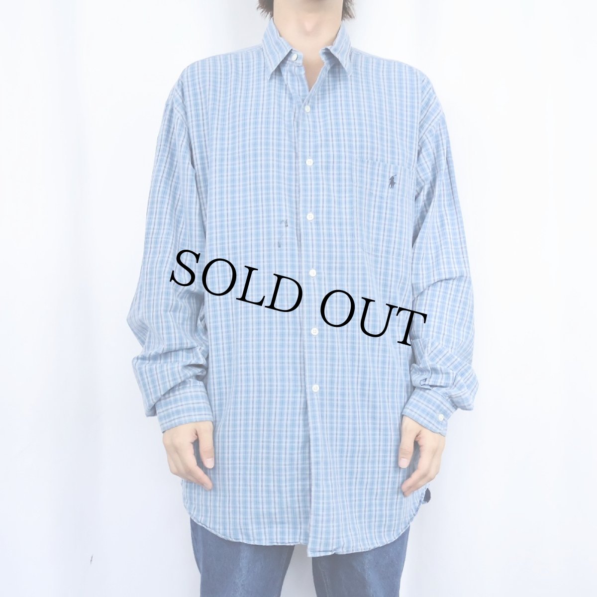 画像3: POLO Ralph Lauren "MARLOWE" チェック柄 コットンシャツ M (3)