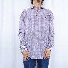 画像3: POLO Ralph Lauren "STANTON" チェック柄 コットンシャツ M (3)