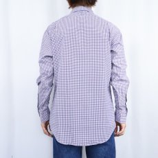 画像4: POLO Ralph Lauren "STANTON" チェック柄 コットンシャツ M (4)