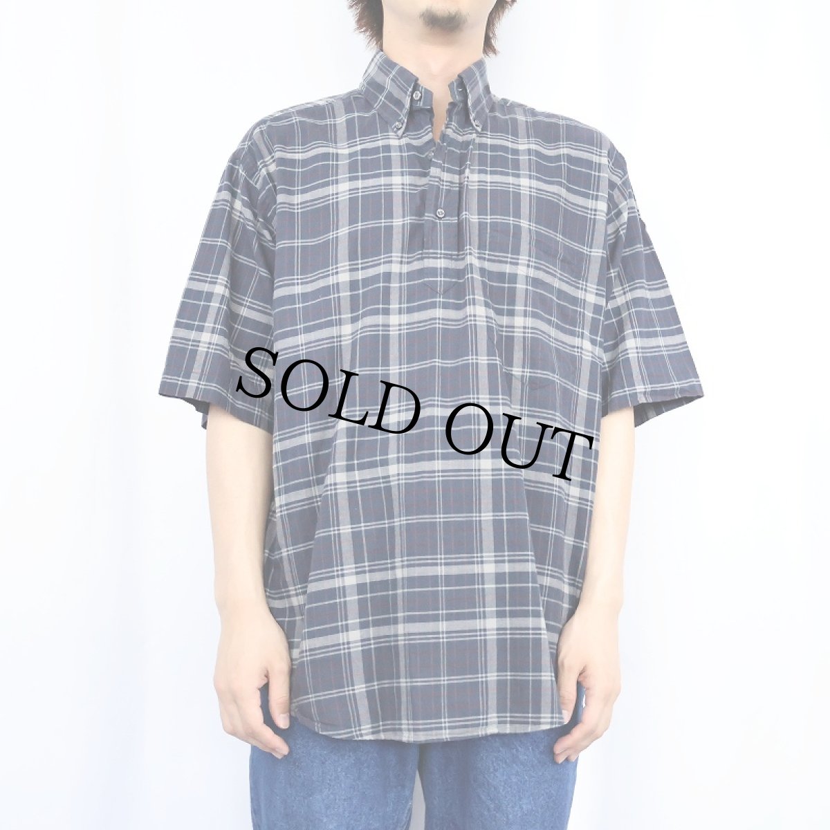 画像3: Ralph Lauren "PURCELL" ポニー無し チェック柄 3点留め コットンボタンダウンシャツ M (3)