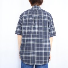 画像4: Ralph Lauren "PURCELL" ポニー無し チェック柄 3点留め コットンボタンダウンシャツ M (4)