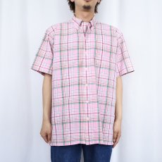画像3: Ralph Lauren "BOB CAMP" ポニー無し チェック柄 3点留め コットンボタンダウンシャツ M (3)