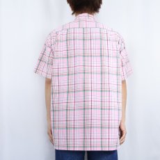 画像4: Ralph Lauren "BOB CAMP" ポニー無し チェック柄 3点留め コットンボタンダウンシャツ M (4)