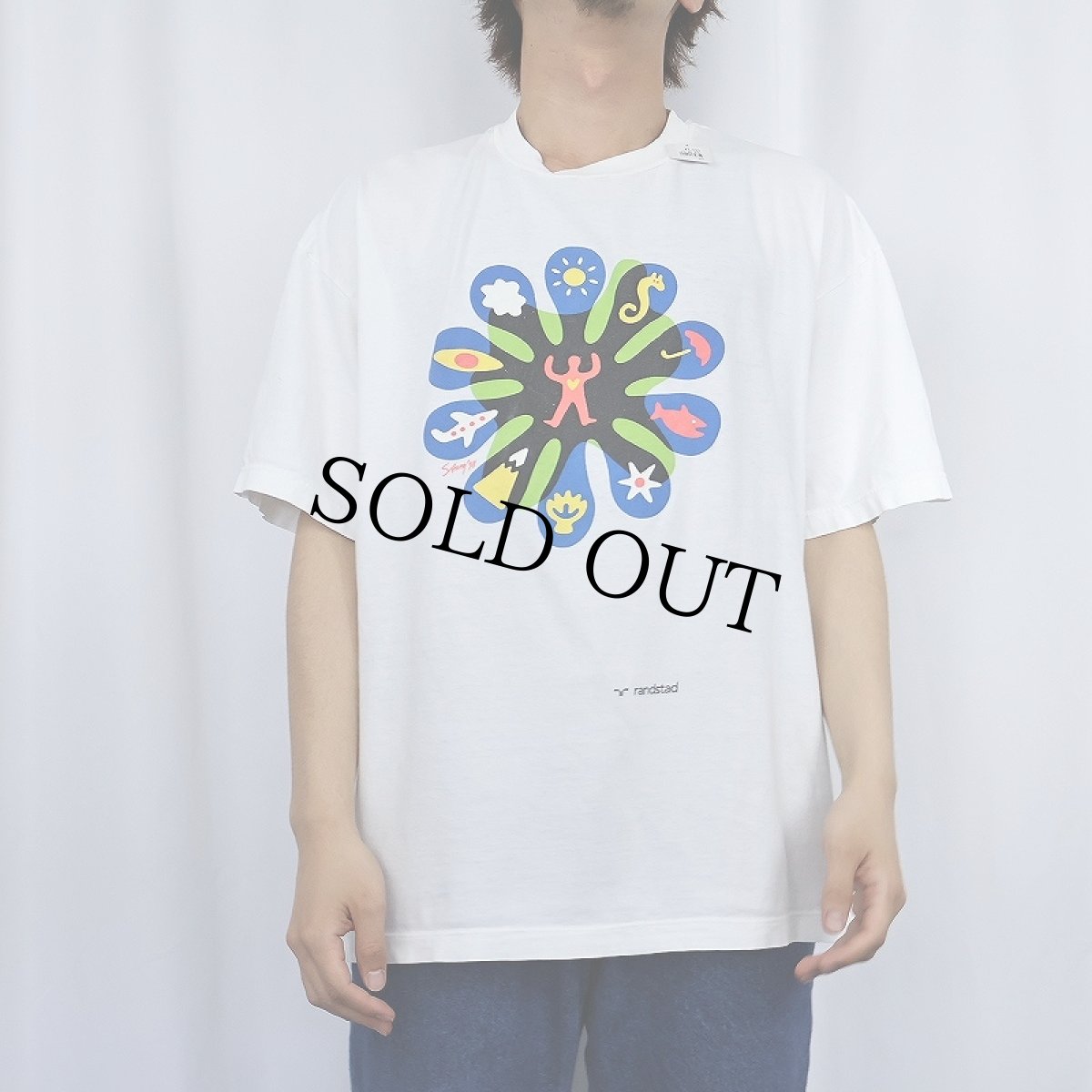 画像2: 90's Randstad 人材サービス企業 プリントTシャツ XL (2)
