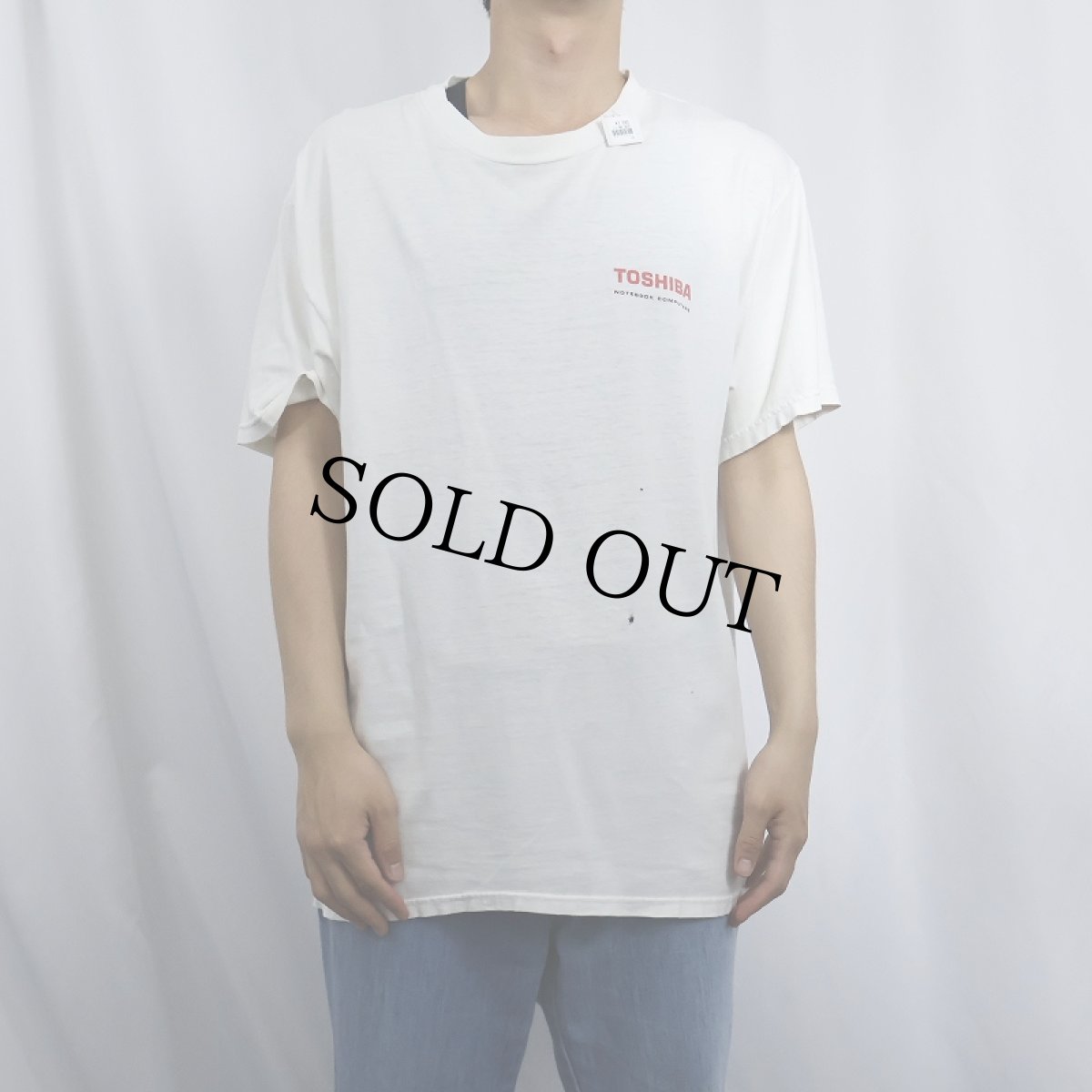 画像3: TOSHIBA "You can tryst a TOSHIBA" 電機メーカー プリントTシャツ (3)
