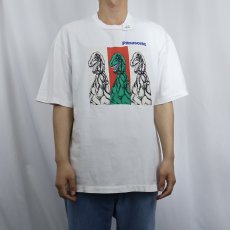 画像2: 90's Panasonic 電機メーカー 恐竜プリントTシャツ (2)