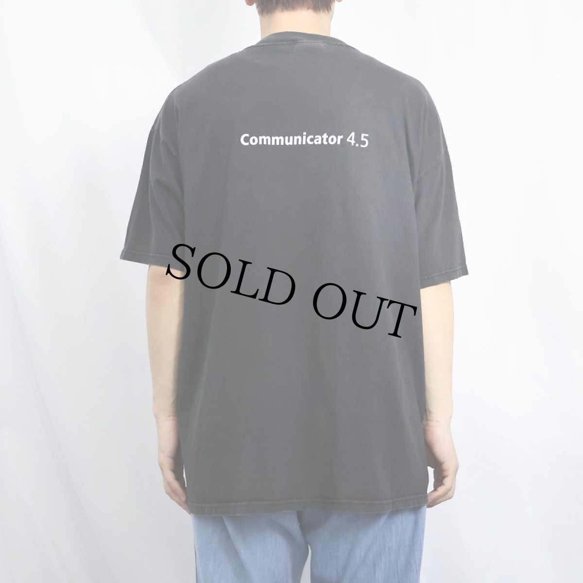 画像4: 90's Netscape Communications USA製 "Communicator 4.5" インターネット企業 プリントTシャツ BLACK XL (4)